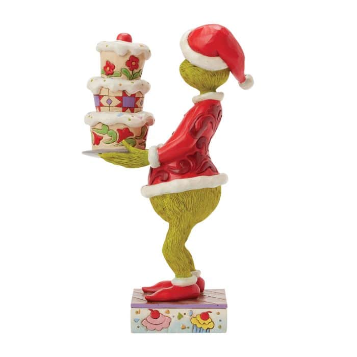Grinch with Grinchy Cake Tree by Jim Shore Side Two