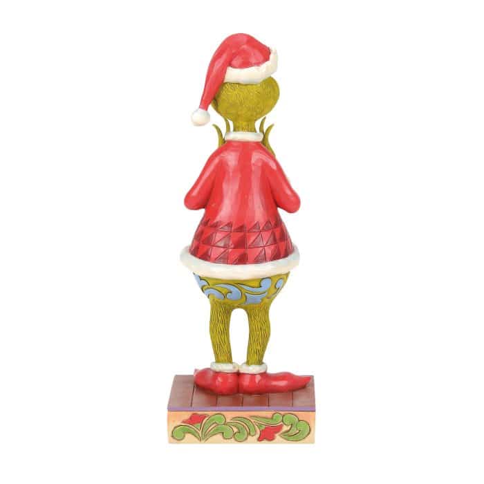 Grinch with Heart Hands by Jim Shore Back