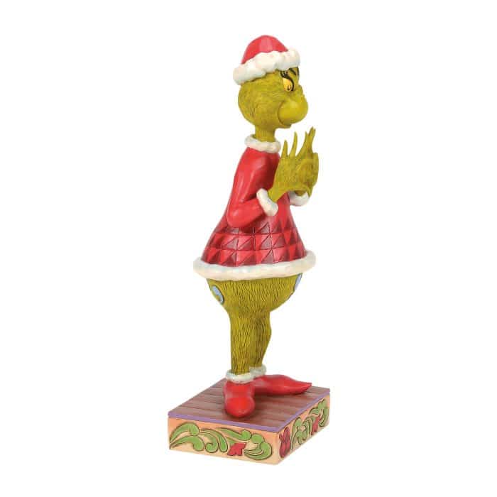 Grinch with Heart Hands by Jim Shore Side