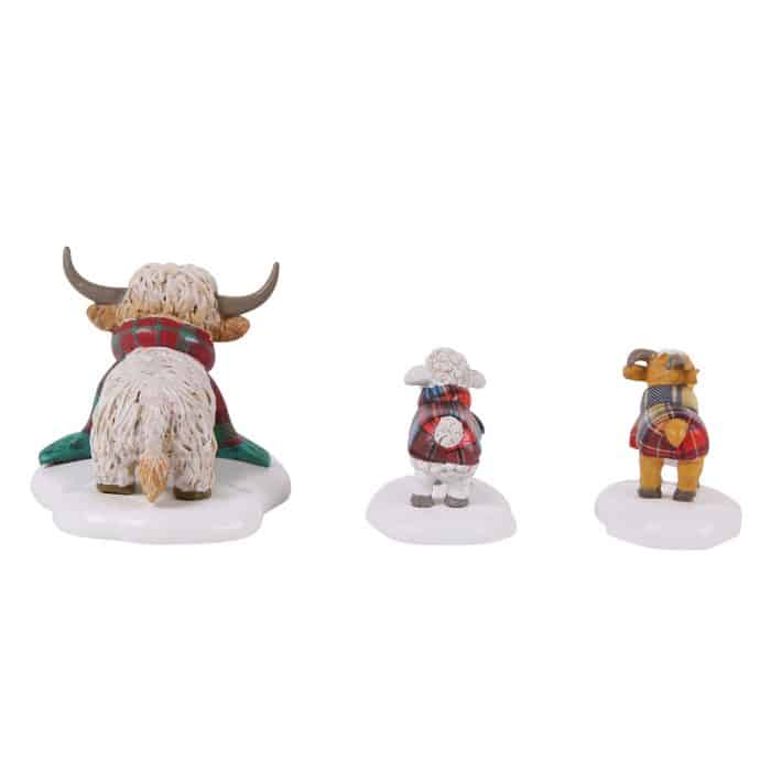 Highland Animal Set Village D56 Back