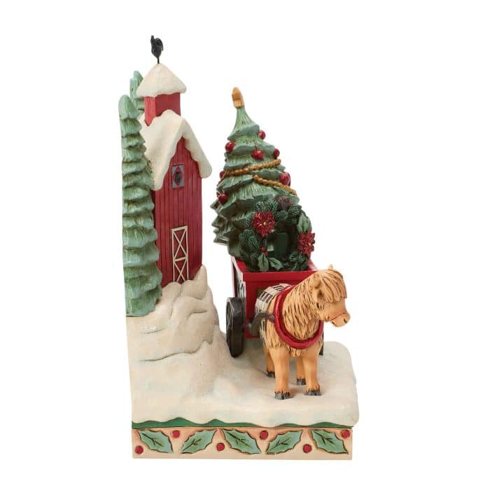 Highland Glen Barn Scene by Jim Shore Side Two