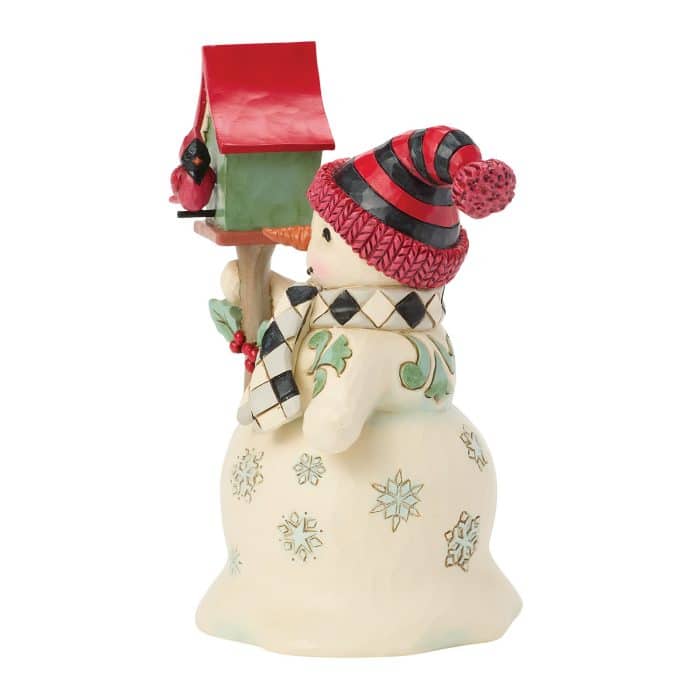 Highland Glen Snowman Birdhouse by Jim Shore Side