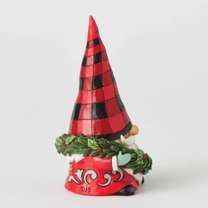 Highland Glen Wreath Gnome by Jim Shore Side