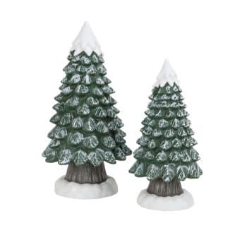 Highland Snow Topped Trees Village D56
