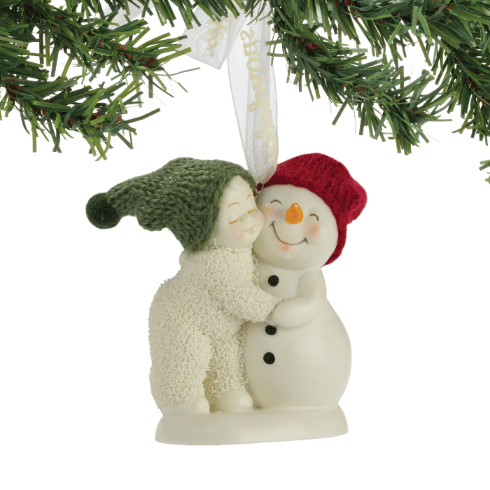 Hug Me Snowbabies Ornament Glam