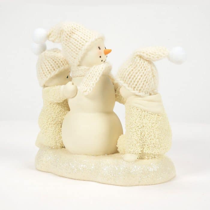 Lets Build a Snowman Snowbabies Figurine Side Two