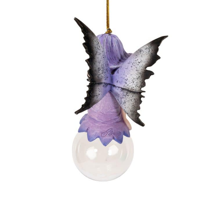 Lissette Bubble Riding Fairy Ornament Back
