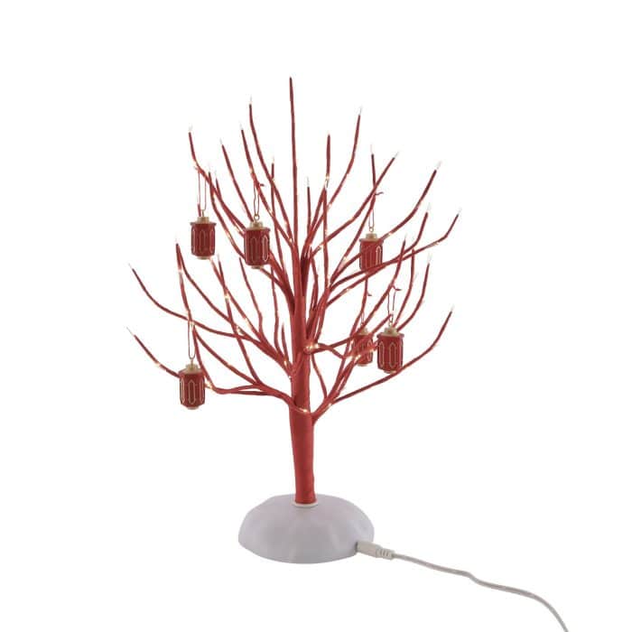 Lucky Twinkle Branch Tree Village D56 Back