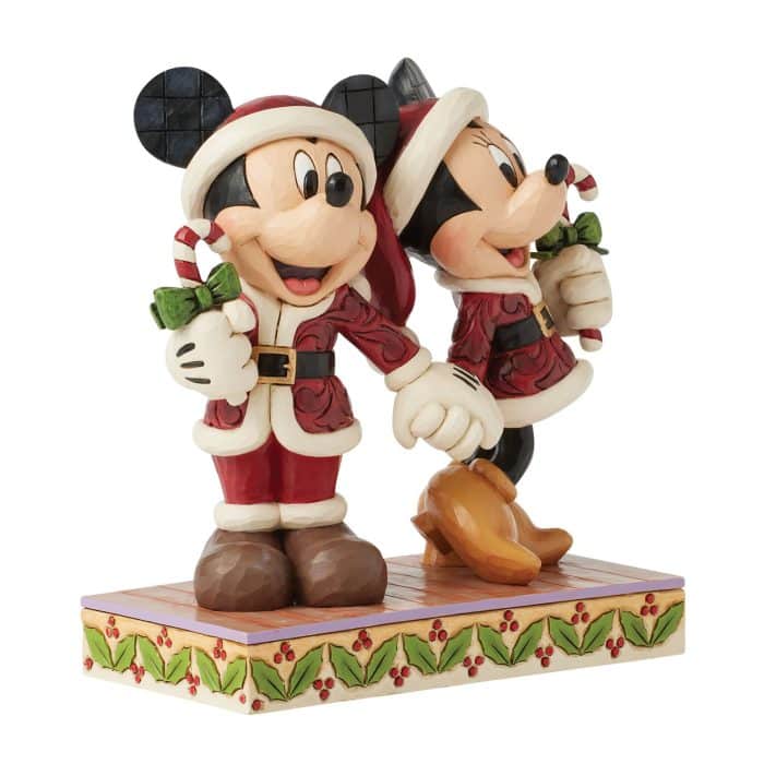 Mickey  Minnie Candy Canes by Jim Shore Quarter View