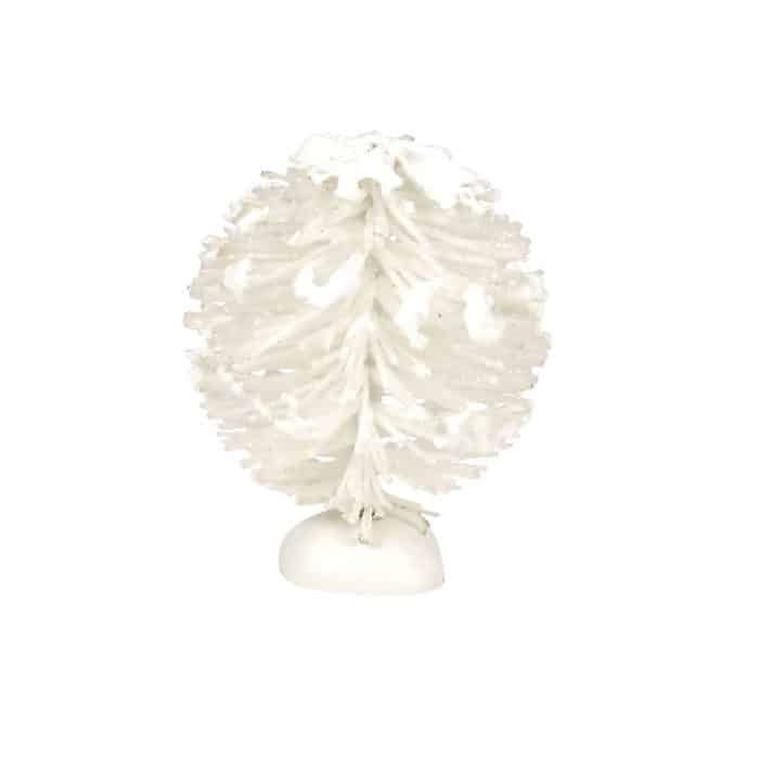Mocha Mint Landscape Trees Village D56 Mini White Bush