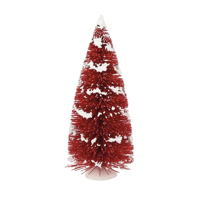 Mocha Mint Landscape Trees Village D56 Red Tree