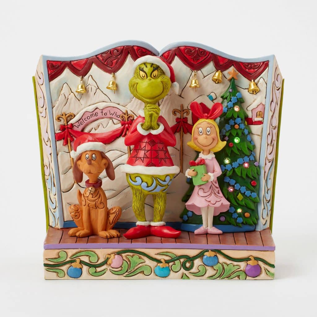 Open Book Grinch Max and Cindy by Jim Shore
