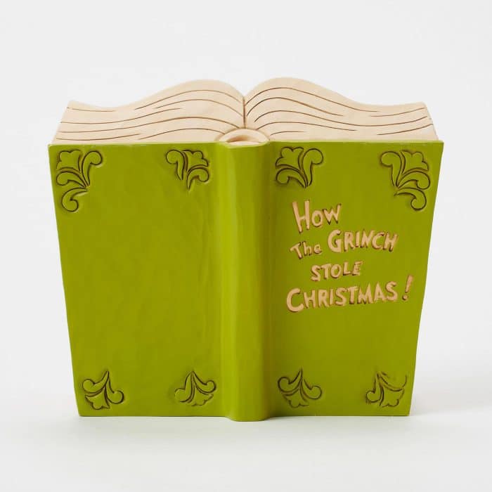 Open Book Grinch Max and Cindy by Jim Shore Back