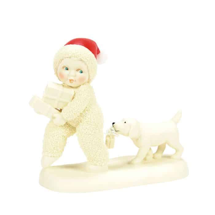 Puppy Parcels Snowbabies Figurine