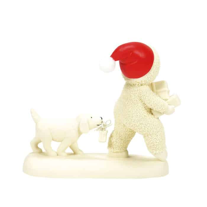Puppy Parcels Snowbabies Figurine Back