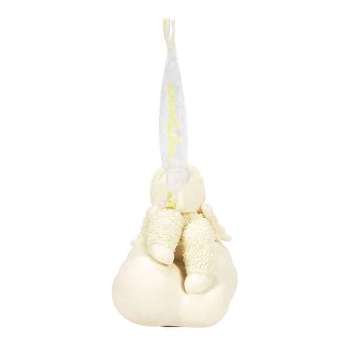 Reading in the Clouds Snowbabies Ornament Side