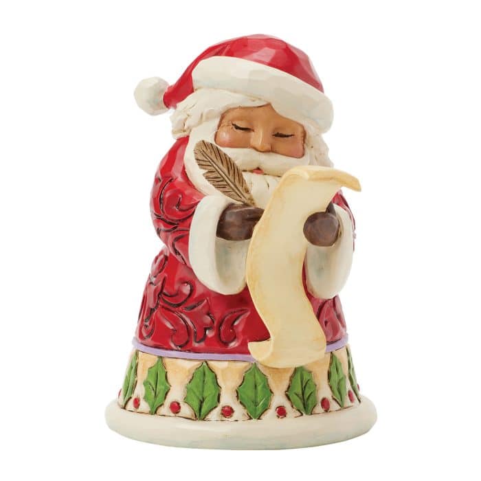 Santa with List Mini Figurine by Jim Shore