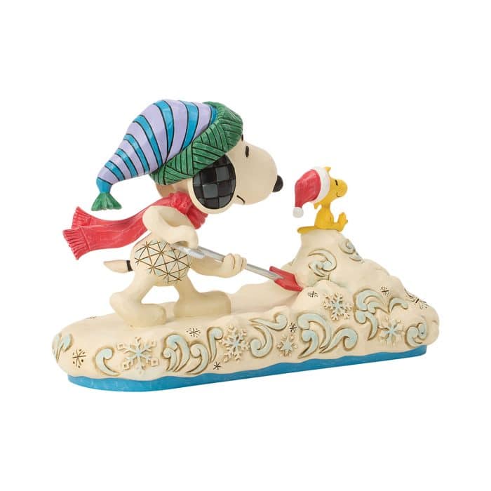 Snoopy Shoveling Snow by Jim Shore Woodstock