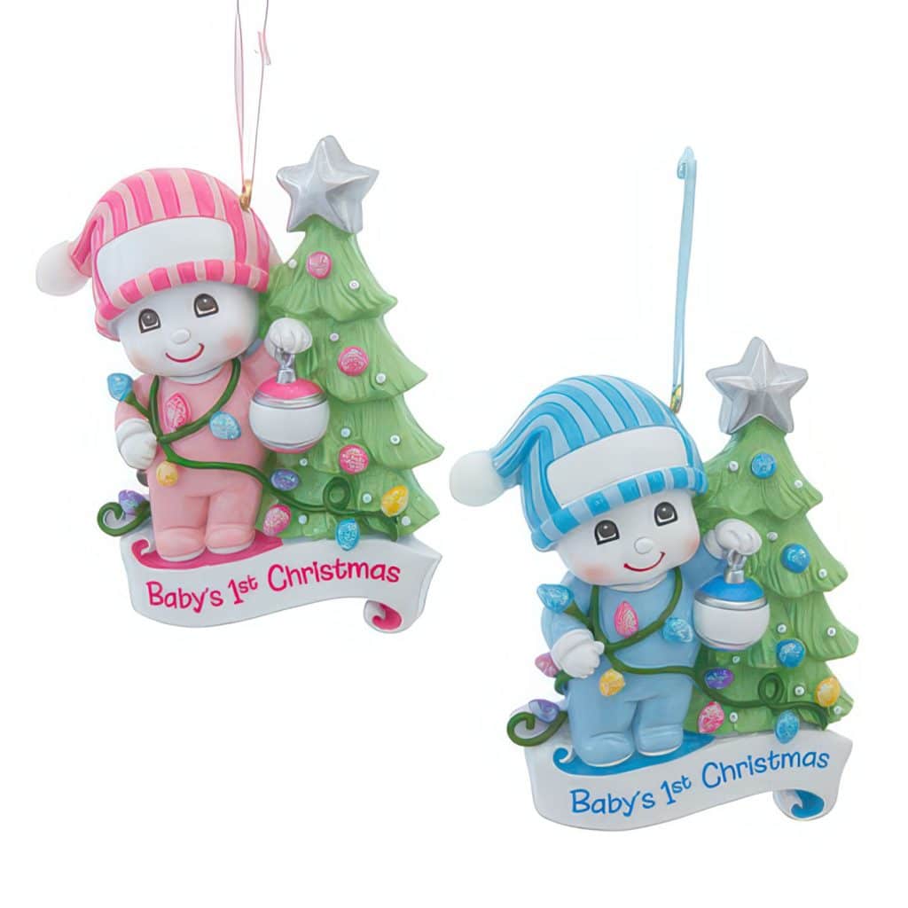 Snow Child Babys 1st Ornament Personalized