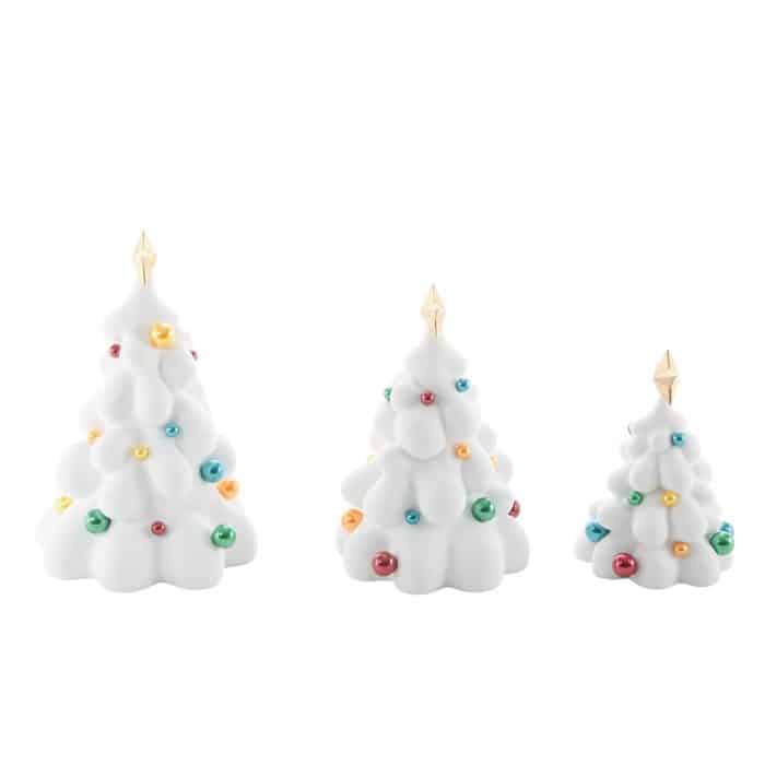 Snow Dream Trees Village D56 Side