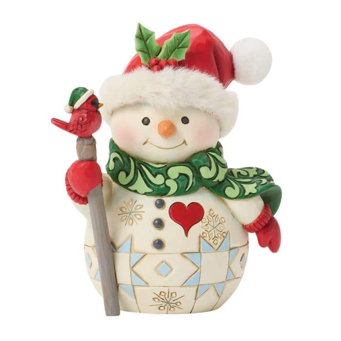 Snowman Cardinal Pint Size by Jim Shore