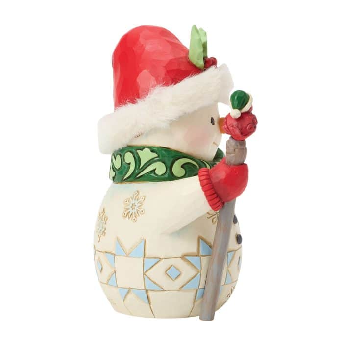 Snowman Cardinal Pint Size by Jim Shore Side Two