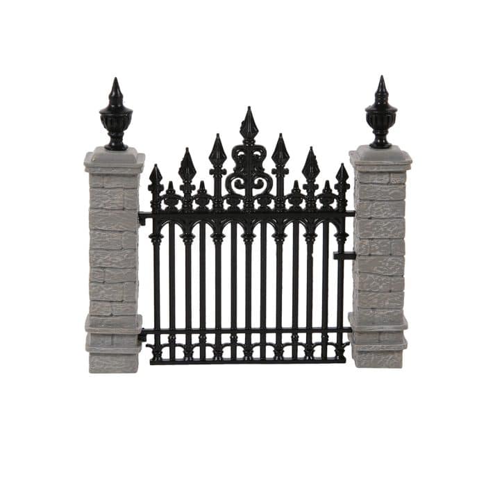 Stone with Black Gate Village D56 Front