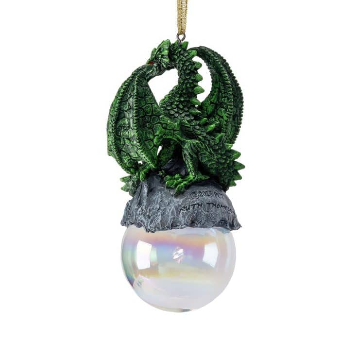 Tempest the Dragon Ornament Back