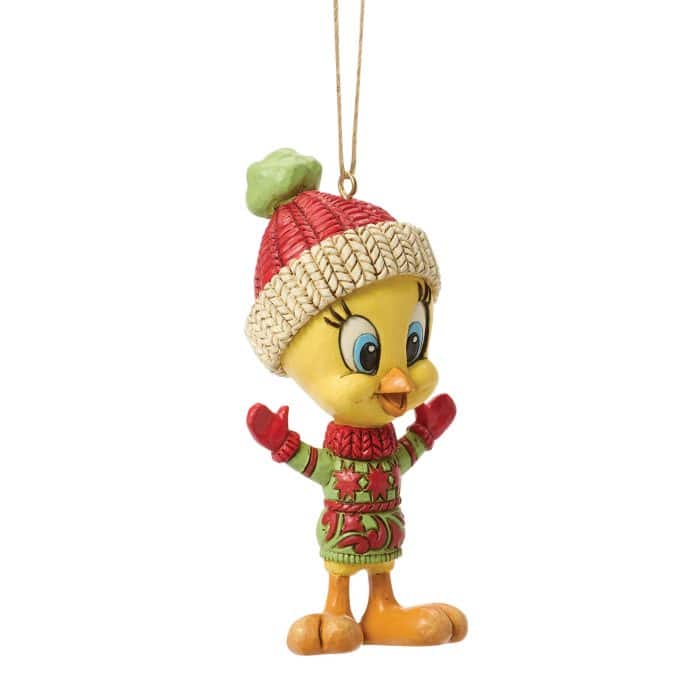 Tweety Looney Tunes Ornament by Jim Shore Quarter Right