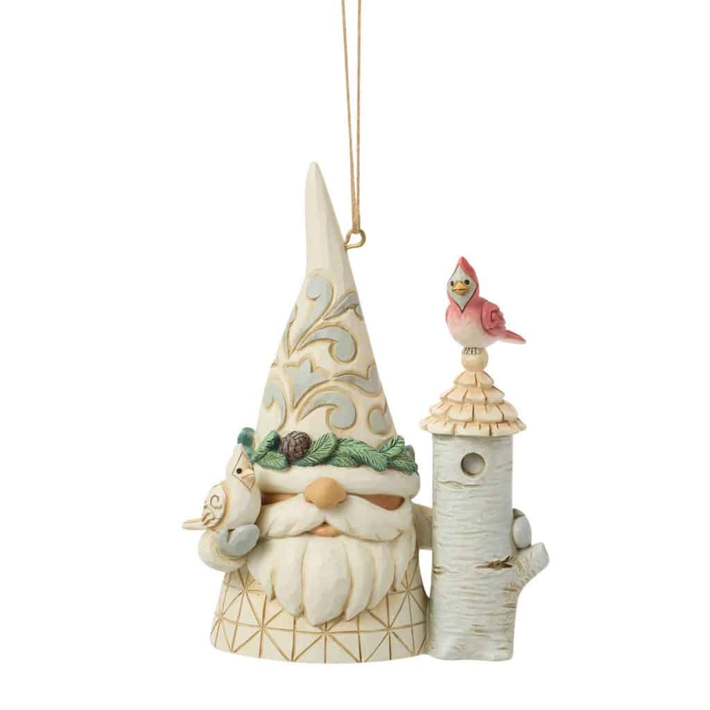 Woodland Gnome with Birdhouse Ornament by Jim Shore