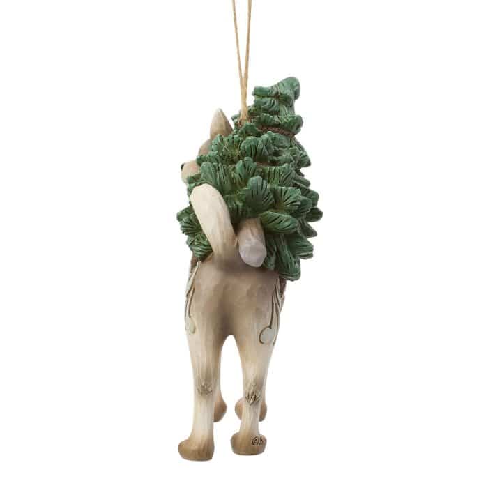 Woodland Husky with Tree Ornament by Jim Shore Side Two