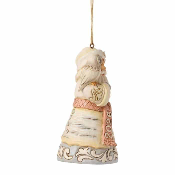Woodland Santa 2026 Ornament by Jim Shore Side