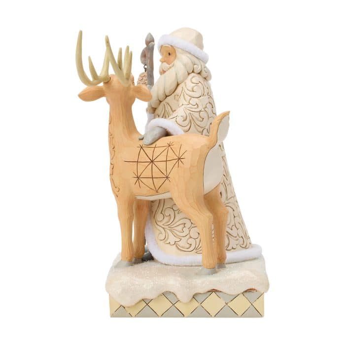 Woodland Santa and Buck by Jim Shore Side