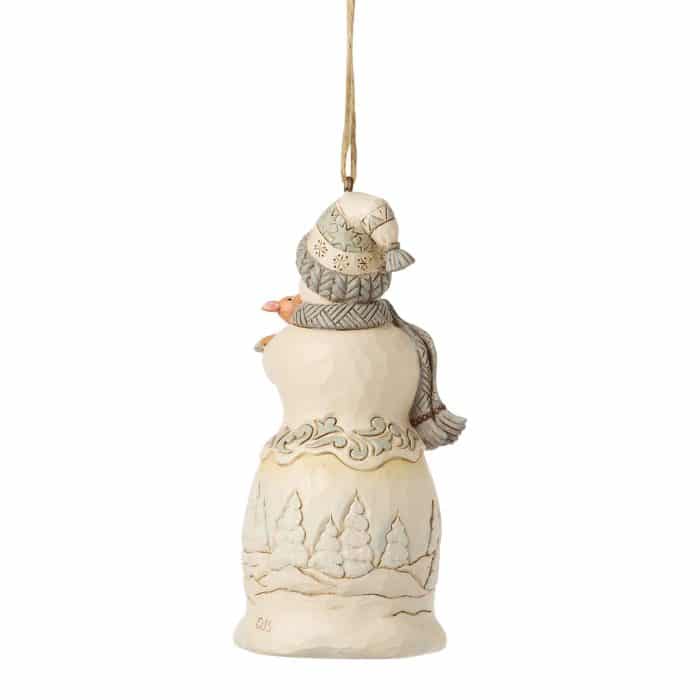 Woodland Snowman and Fawn Ornament by Jim Shore Back