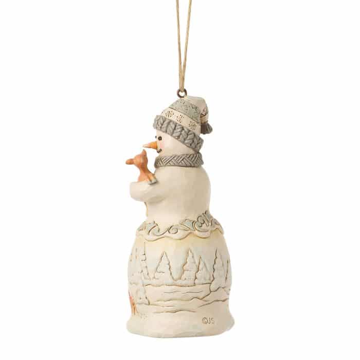Woodland Snowman and Fawn Ornament by Jim Shore Side Two