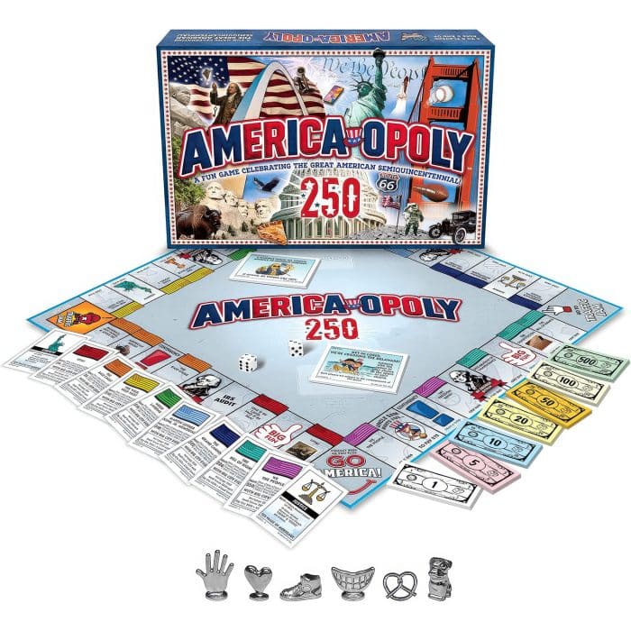 America opoly 250 Usa Game Set Up
