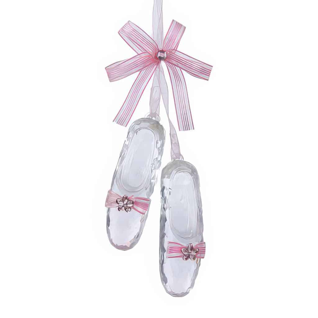 Ballet Bowed Jeweled Slippers Ornament