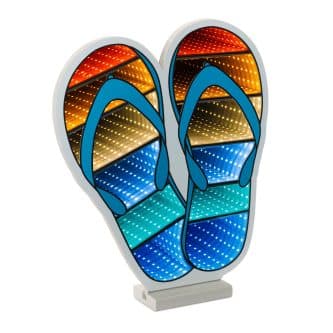 Beach Flip Flops Colorful Infinity Lit Decor