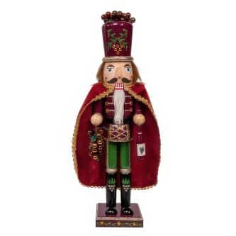 Burgundy Wine and Grapes Nutcracker