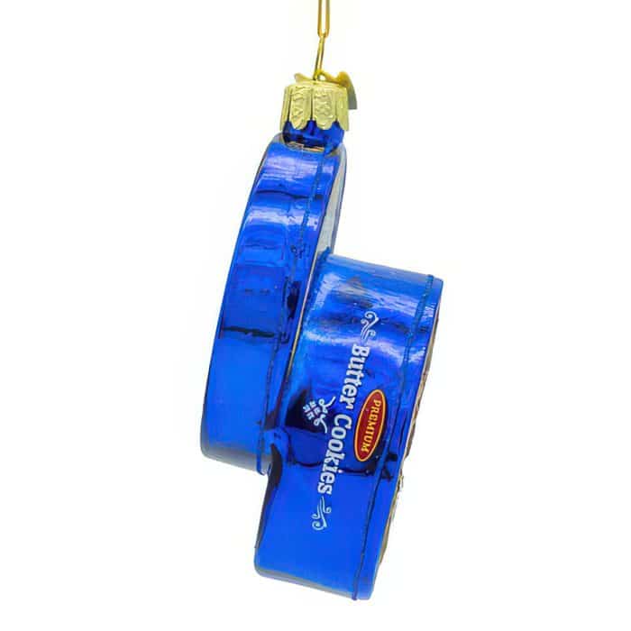 Butter Cookie Tin Ornament Side