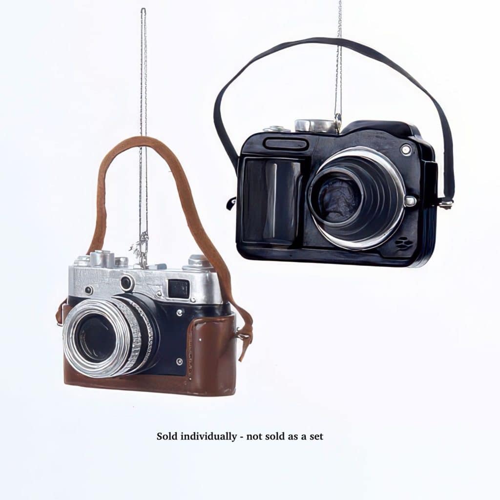 Camera Vintage Look Ornaments