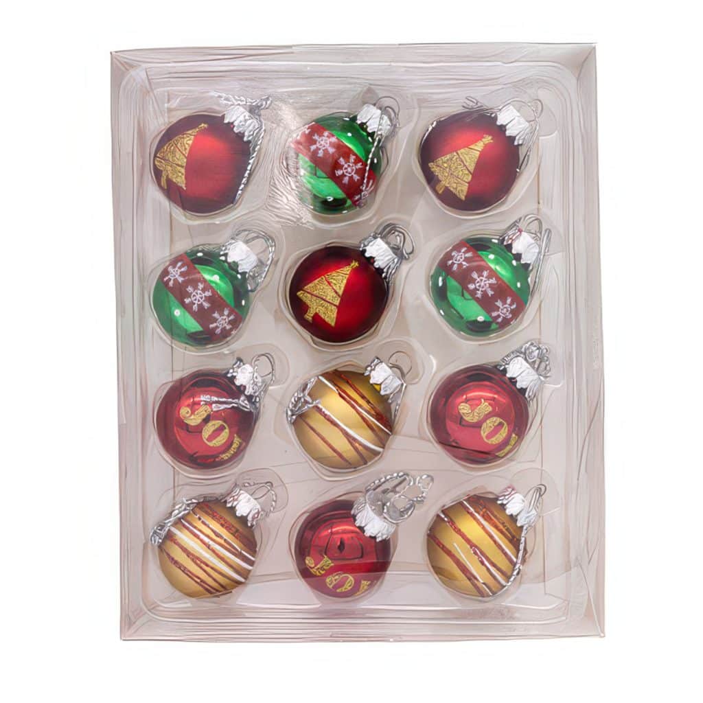 Deco Mini Ball Ornament Set