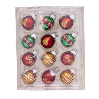 Deco Mini Ball Ornament Set
