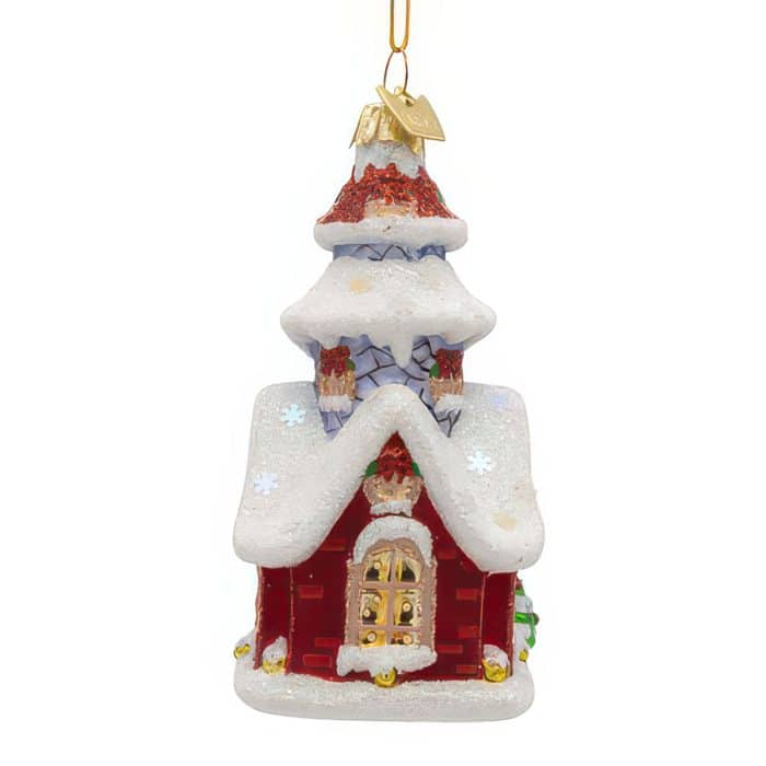 Decorated Christmas House Ornament Side Two