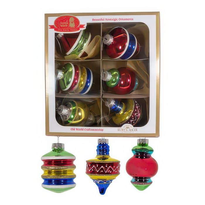 Fun Shapes Retro Ornament Set Box Three