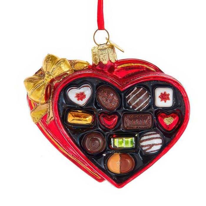 Heart Box of Chocolates Ornament
