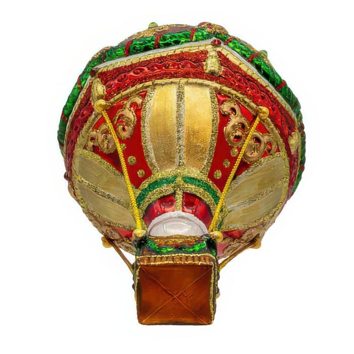 Holiday Hot Air Balloon Bellissimo™ Ornament Bottom