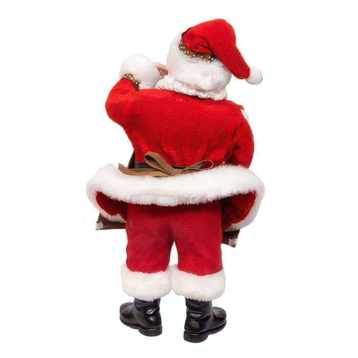I Love Coffee Santa Figurine Back