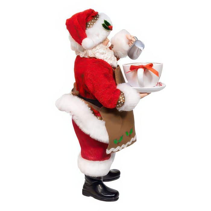 I Love Coffee Santa Figurine Side Two