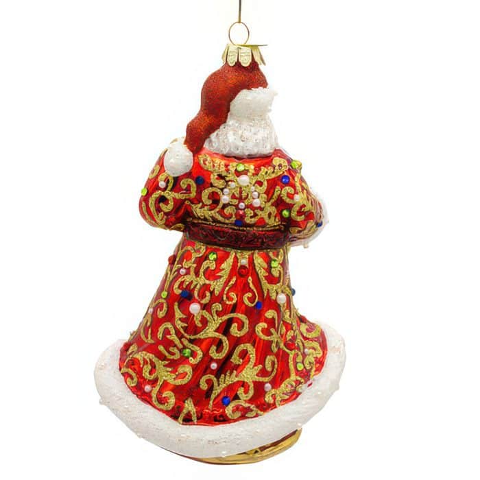 Jeweled Robe Santa Bellissimo™ Ornament Back